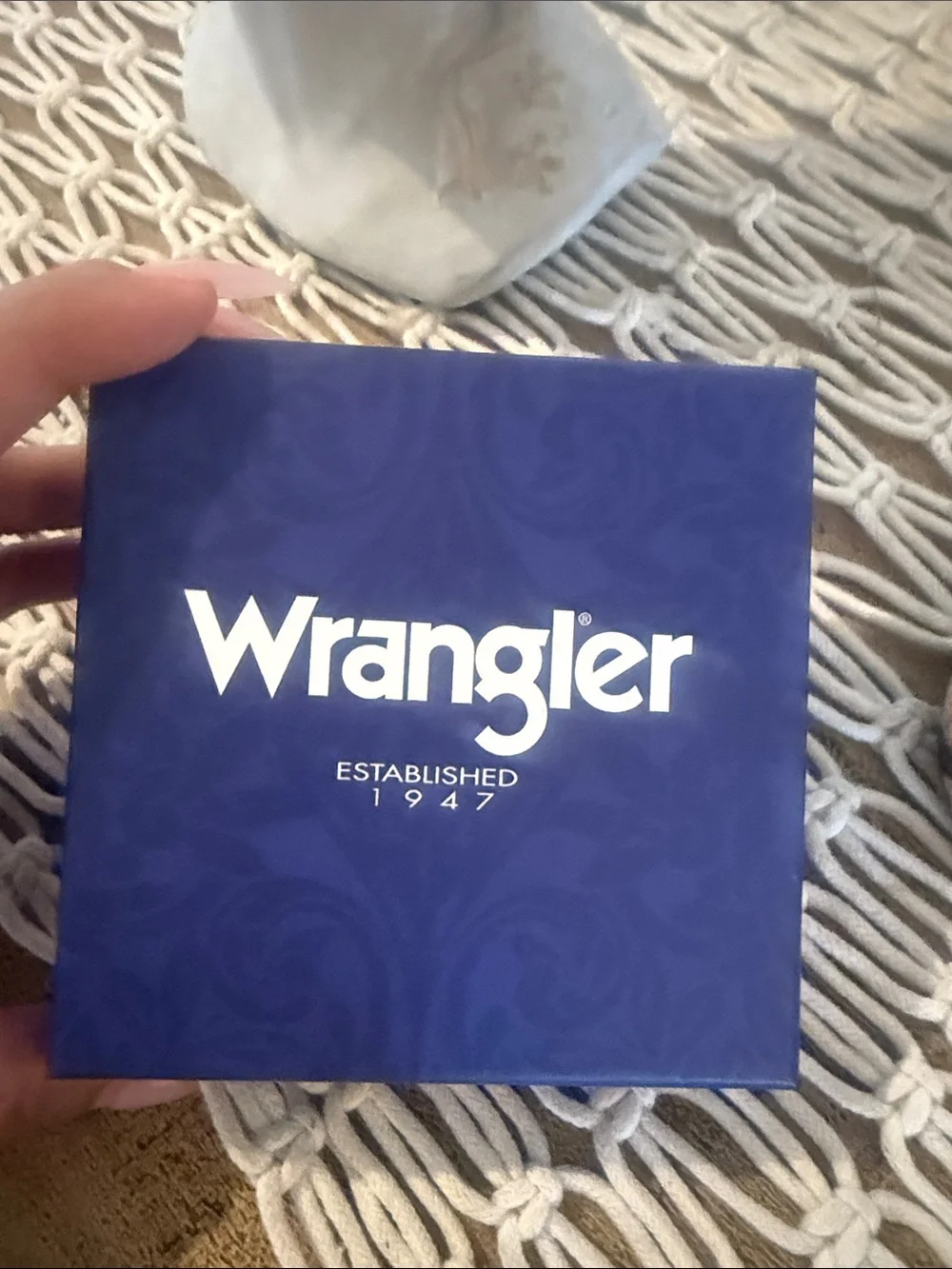 Wrangler Cow Print Open Heart Shape Earrings